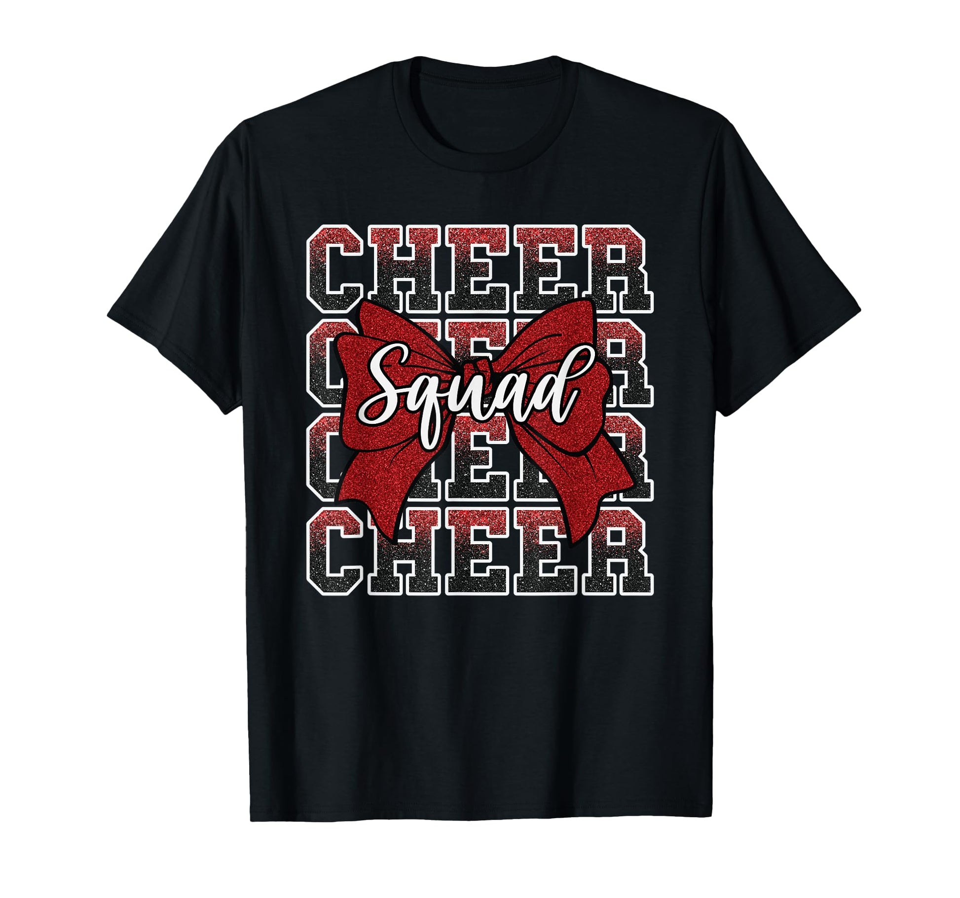 Red Cheer Squad Funny Sport T-Shirt - Fun Novelty Design Men Women - T-Shirt, Sweatshirt, Hoodie
