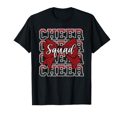 Red Cheer Squad Funny Sport T-Shirt - Fun Novelty Design Men Women - T-Shirt, Sweatshirt, Hoodie