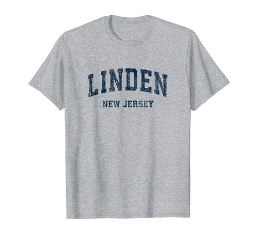 Linden New Jersey Nj Varsity T-Shirt - Casual Everyday Wear for Adults - T-Shirt, Sweatshirt, Hoodie