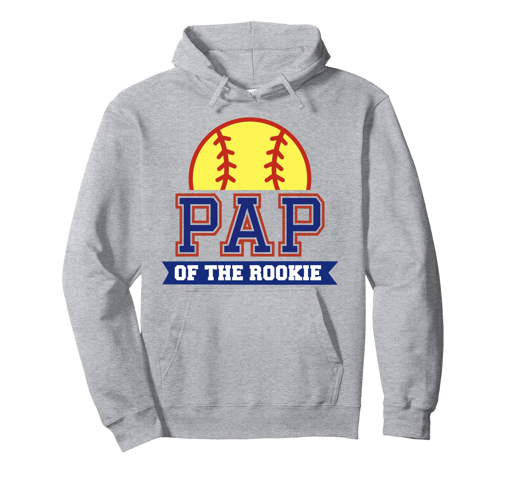 Pap Rookie 1St Birthday Softball Theme Hoodie - Streetwear Style Unisex - T-Shirt, Sweatshirt, Hoodie