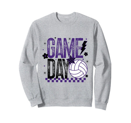 Volleyball Game Day Volleyball Mom Sweatshirt - Unique Graphic Men Women - T-Shirt, Sweatshirt, Hoodie
