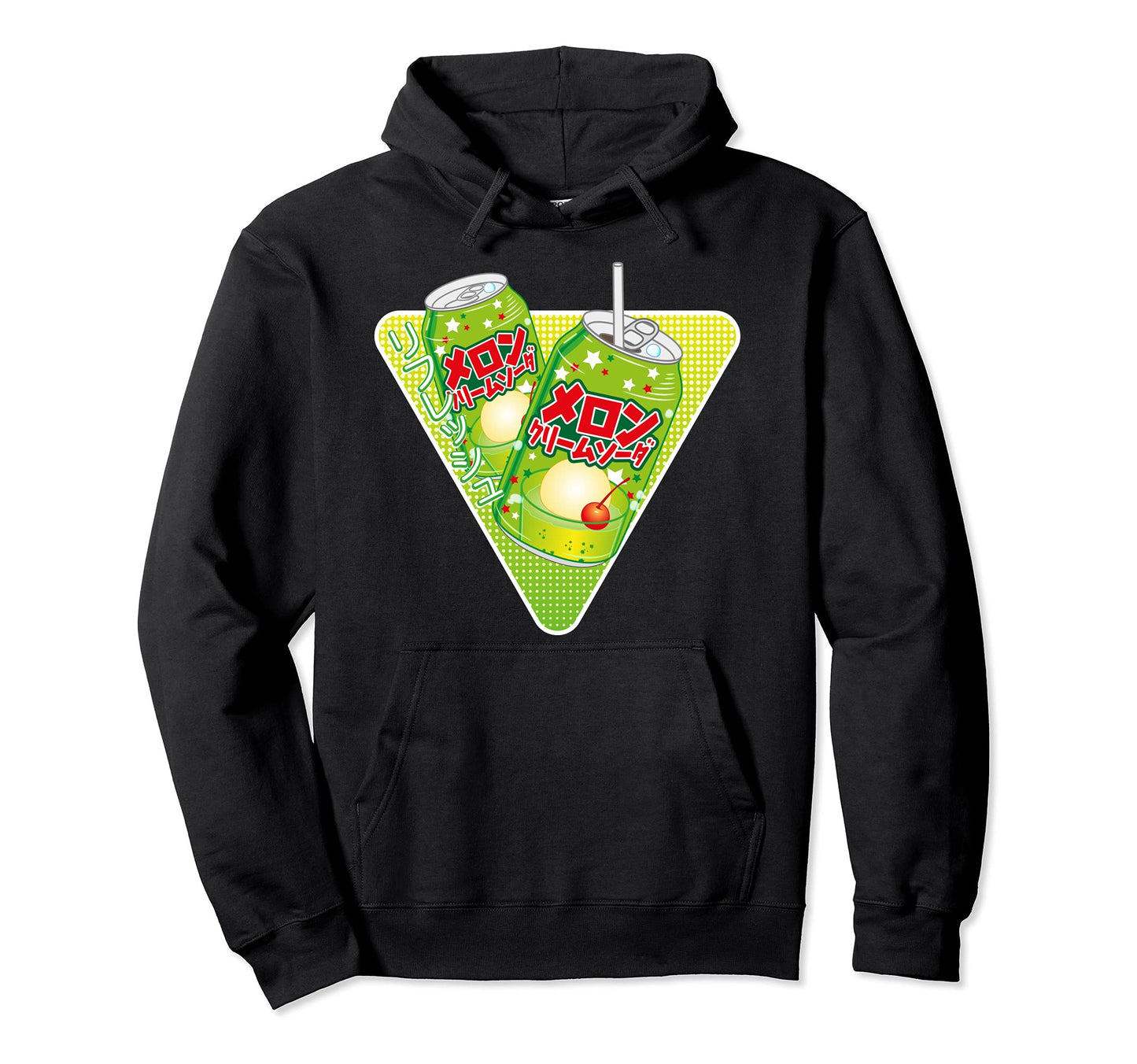 Kawaii Melon Soda Vaporwave Aesthetic Hoodie - Minimalist Print Unisex - T-Shirt, Sweatshirt, Hoodie
