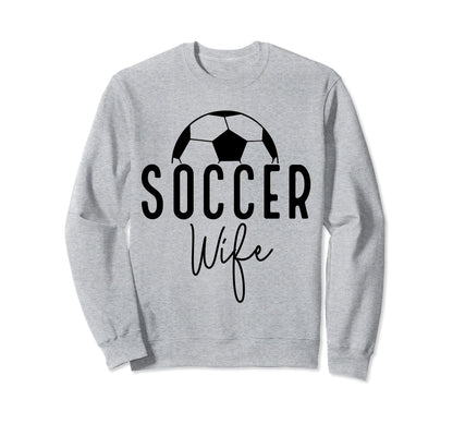 Soccer Wife Mom Player Coach Game Sweatshirt - Minimalist Print Men Women - T-Shirt, Sweatshirt, Hoodie