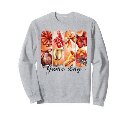 Football Cheer Bow Game Days Sweatshirt - Minimalist Print Unisex - T-Shirt, Sweatshirt, Hoodie