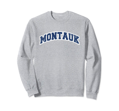Montauk New York Varsity Sweatshirt - Fun Novelty Design Men Women - T-Shirt, Sweatshirt, Hoodie