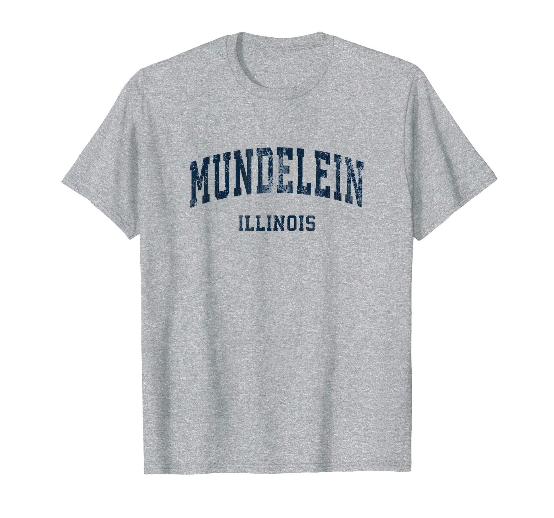 Mundelein Illinois Il Varsity Sports Navy T-Shirt - Graphic Print Unisex - T-Shirt, Sweatshirt, Hoodie