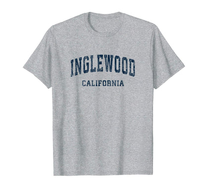 Inglewood California Ca Varsity T-Shirt - Custom Art Print for Adults - T-Shirt, Sweatshirt, Hoodie