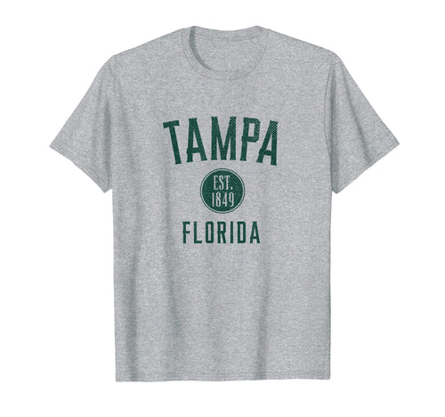 Tampa Florida Varsity Distressed T-Shirt - Minimalist Print Unisex - T-Shirt, Sweatshirt, Hoodie