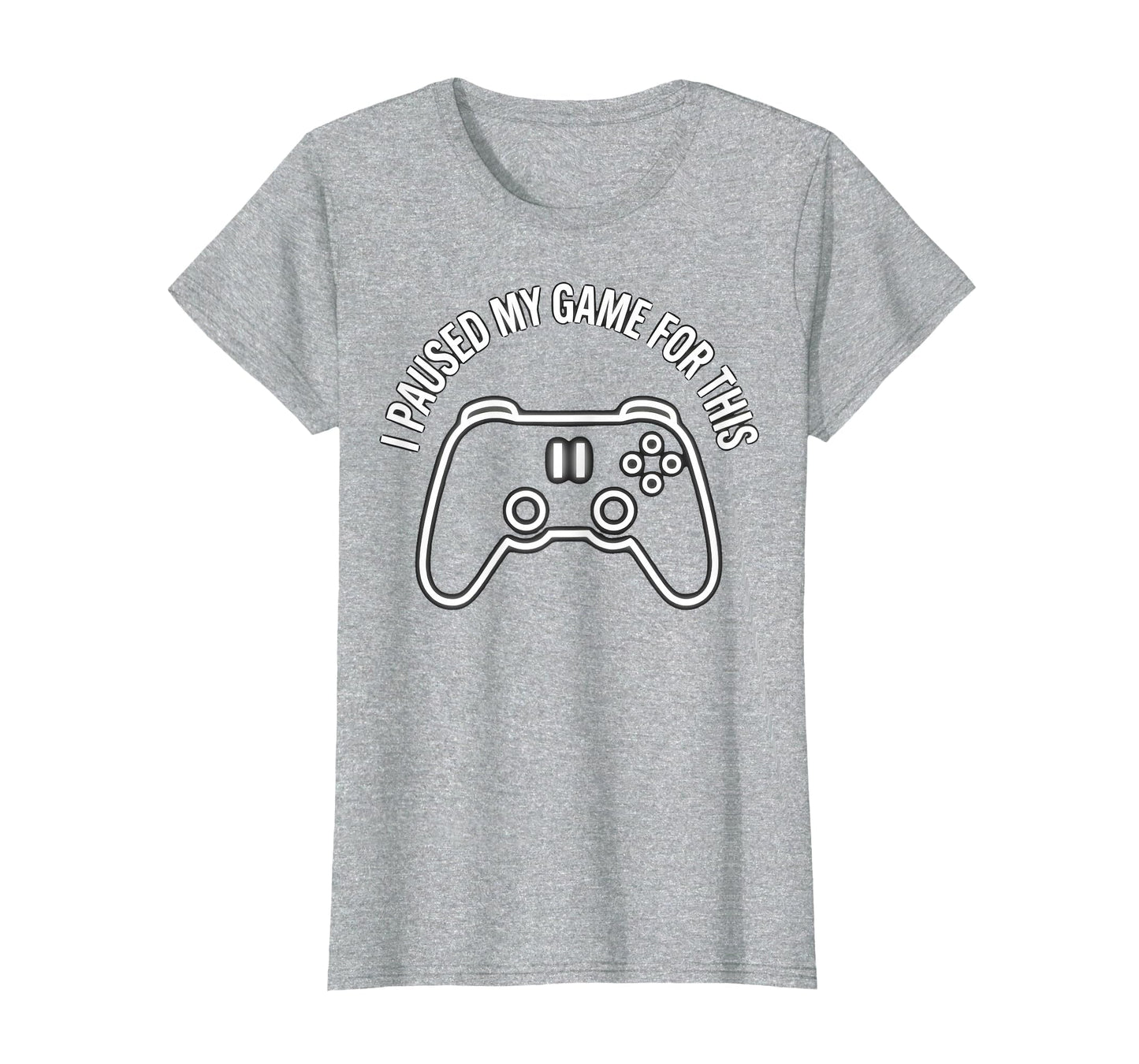 I Paused My Game This Funny Dad Heather T-Shirt - Custom Art Print Unisex - T-Shirt, Sweatshirt, Hoodie