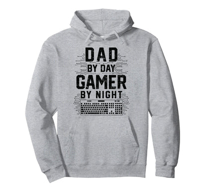 Dad Day Gamer Night Funny Fathers Day Hoodie - Unique Graphic for Adults - T-Shirt, Sweatshirt, Hoodie