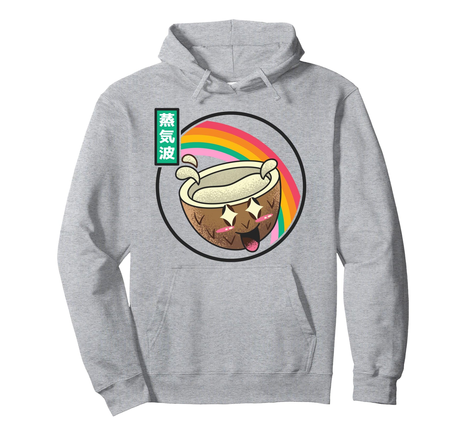 Happy Coconut Digital Japan 80S Otaku Hoodie - Custom Art Print for Adults - T-Shirt, Sweatshirt, Hoodie
