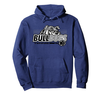 Bulldogs Tennis Mom Game Day Mascot Hoodie - Novelty Apparel Men Women - T-Shirt, Sweatshirt, Hoodie