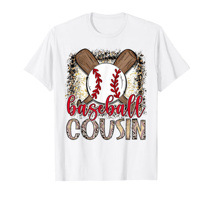 Baseball Cousin Leopard Proud Ball T-Shirt - Fun Novelty Design Men Women - T-Shirt, Sweatshirt, Hoodie
