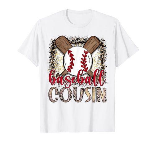 Baseball Cousin Leopard Proud Ball T-Shirt - Fun Novelty Design Men Women - T-Shirt, Sweatshirt, Hoodie
