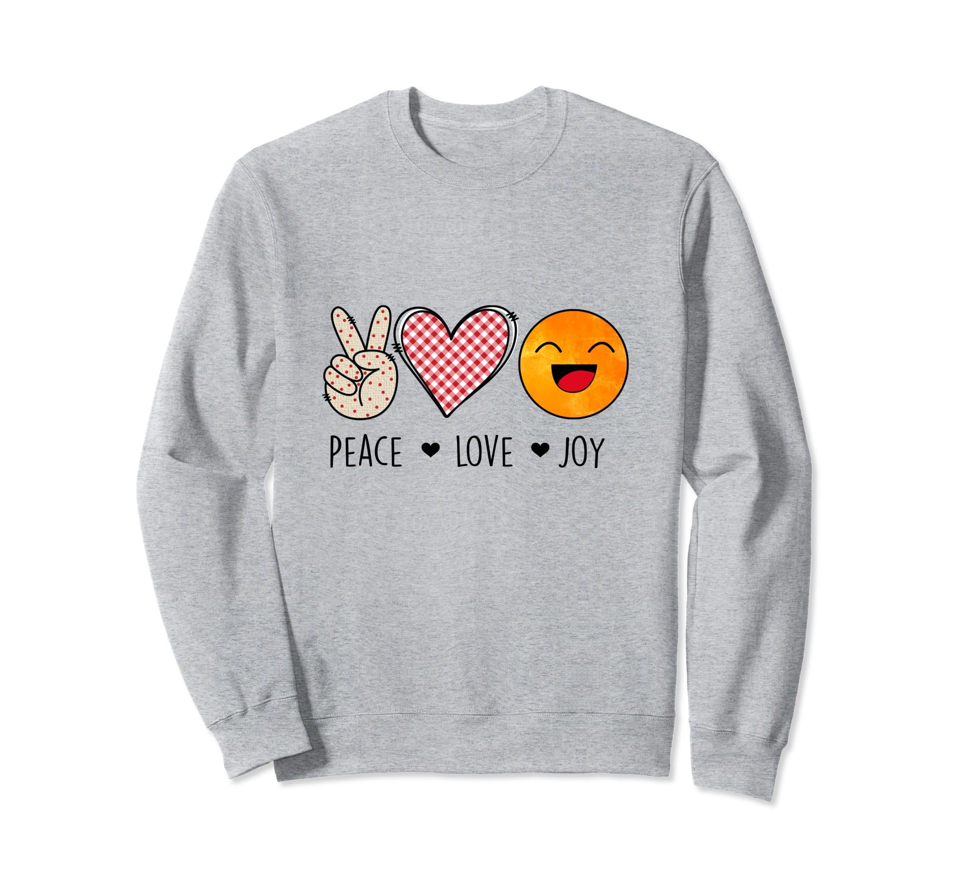 Unique Peace Love Joy Sweatshirt - Casual Everyday Wear Men Women - T-Shirt, Sweatshirt, Hoodie