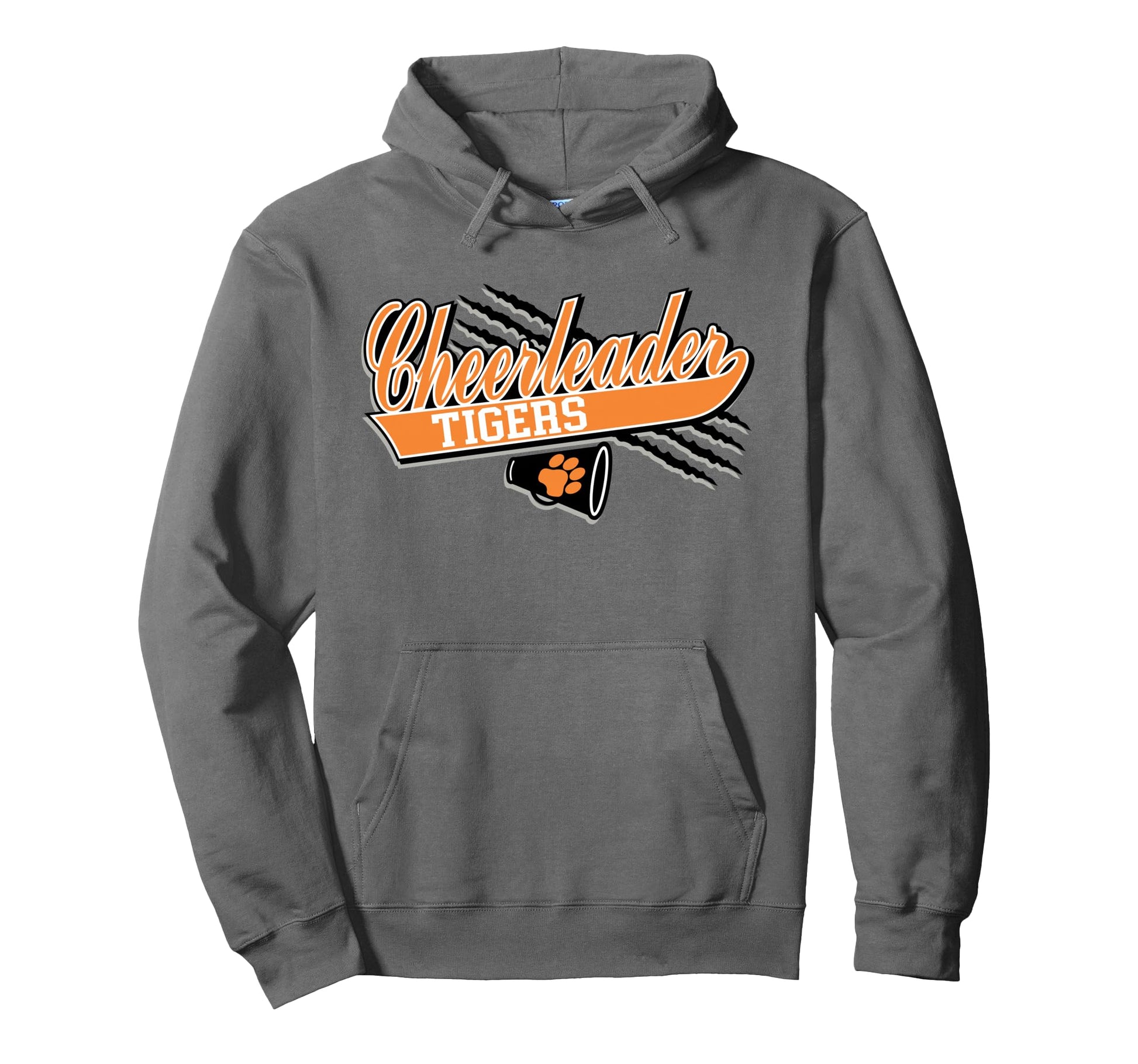 Tigers Cheerleader Cheer Mom Game Day Hoodie - Custom Art Print Unisex - T-Shirt, Sweatshirt, Hoodie