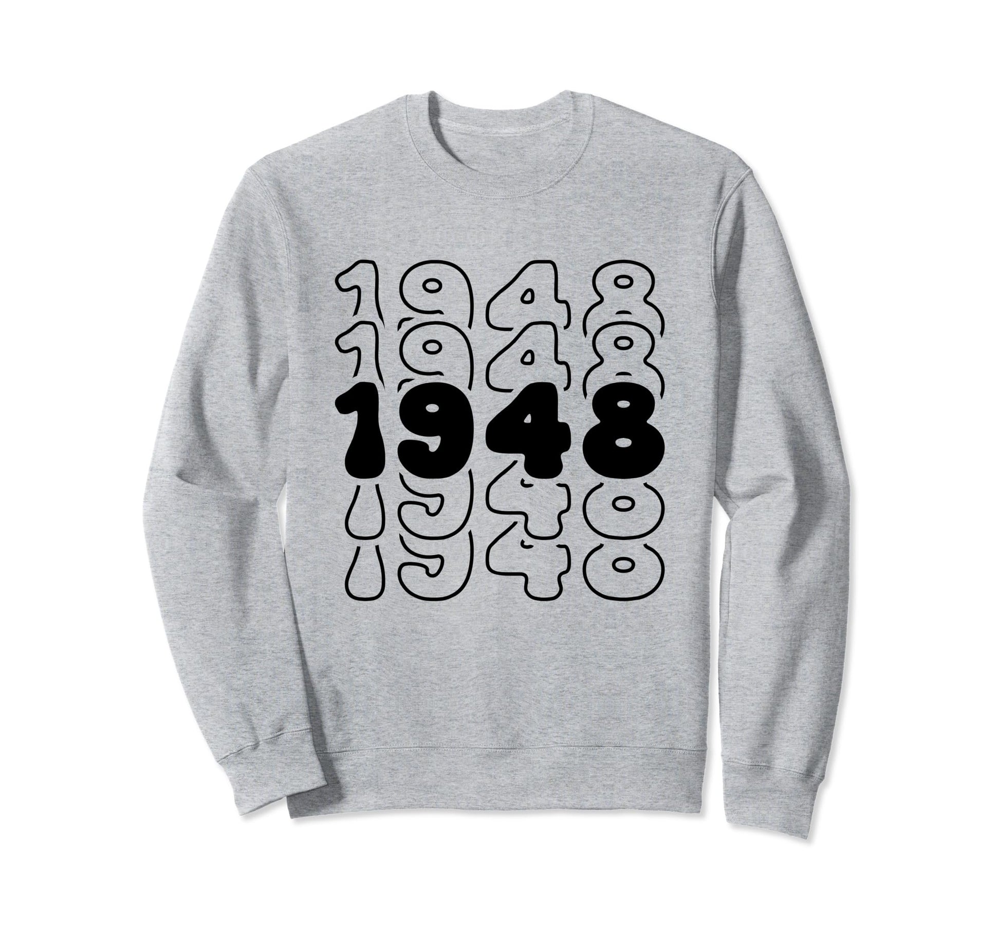 76 Year Old Groovy 76Th Birthday Sweatshirt - Graphic Print for Adults - T-Shirt, Sweatshirt, Hoodie