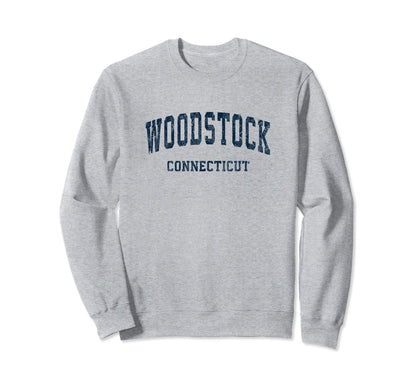 Woodstock Connecticut Ct Varsity Sweatshirt - Custom Art Print Men Women - T-Shirt, Sweatshirt, Hoodie