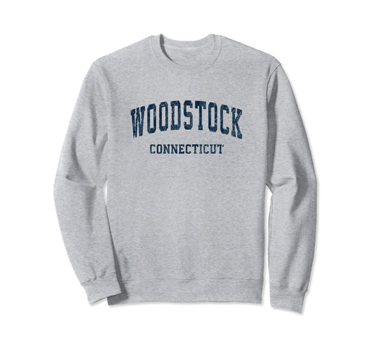 Woodstock Connecticut Ct Varsity Sweatshirt - Custom Art Print Men Women - T-Shirt, Sweatshirt, Hoodie