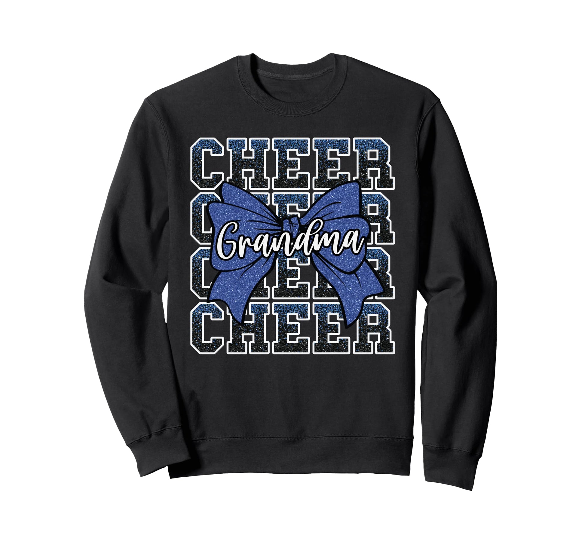 Cheer Grandma Bow Sport Sweatshirt - Custom Art Print for Adults - T-Shirt, Sweatshirt, Hoodie