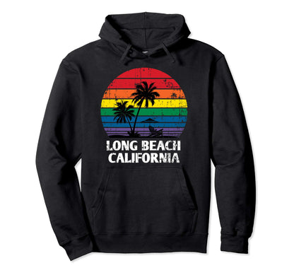 Long Beach San Diego Ca Lgbt Pride Hoodie - Custom Art Print for Adults - T-Shirt, Sweatshirt, Hoodie
