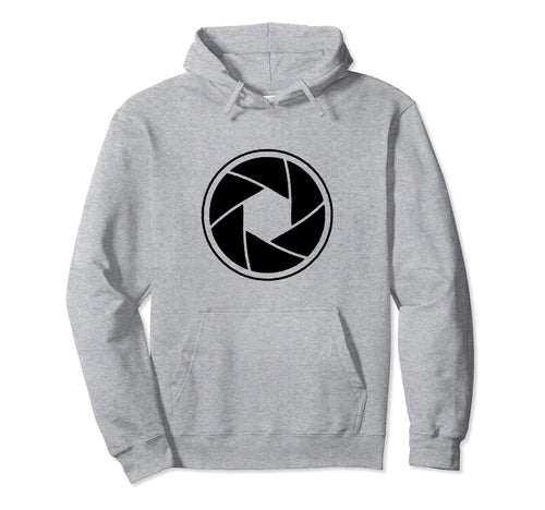 Minimalist Camera Shutter Simple Hoodie - Graphic Print Men Women - T-Shirt, Sweatshirt, Hoodie