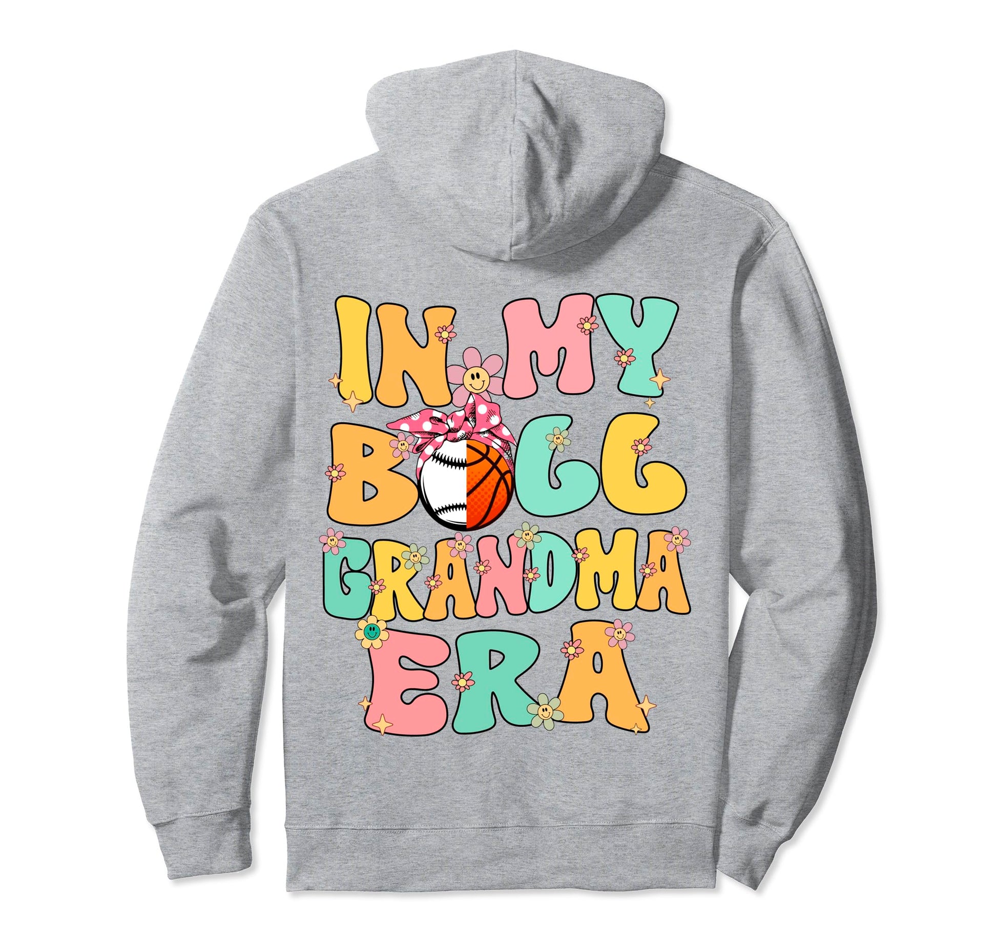 My Ball Grandma Era Groovy Baseball Hoodie - Fun Novelty Design Unisex - T-Shirt, Sweatshirt, Hoodie
