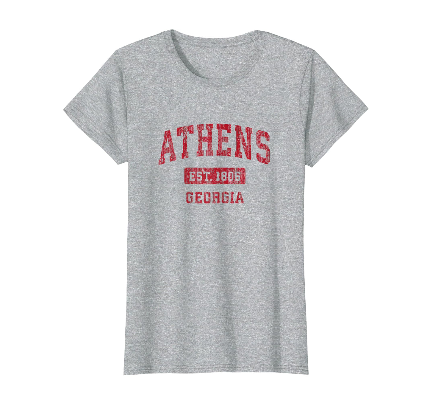 Athens Georgia Ga Sports Red T-Shirt - Minimalist Print for Adults - T-Shirt, Sweatshirt, Hoodie