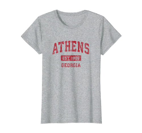 Athens Georgia Ga Sports Red T-Shirt - Minimalist Print for Adults - T-Shirt, Sweatshirt, Hoodie