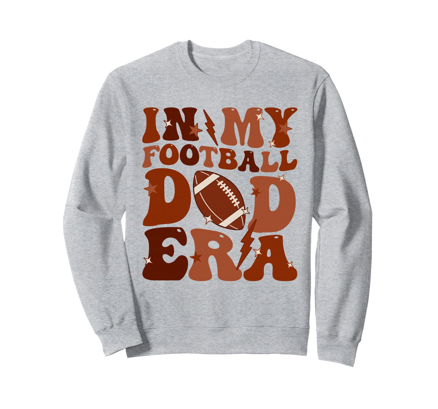 Groovy My Football Dad Era Fathers Sweatshirt - Novelty Apparel Men Women - T-Shirt, Sweatshirt, Hoodie