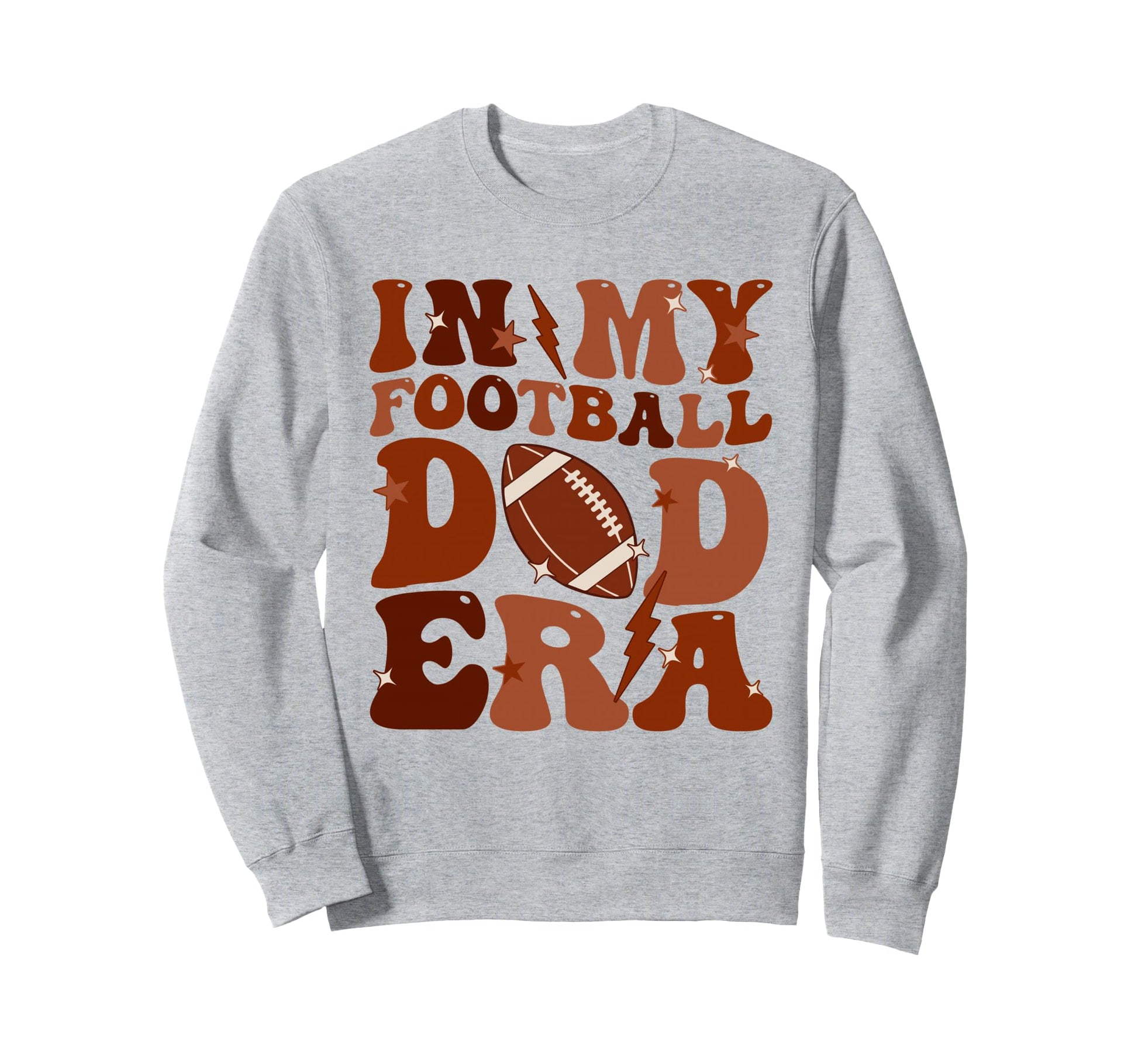 Groovy My Football Dad Era Fathers Sweatshirt - Novelty Apparel Men Women - T-Shirt, Sweatshirt, Hoodie