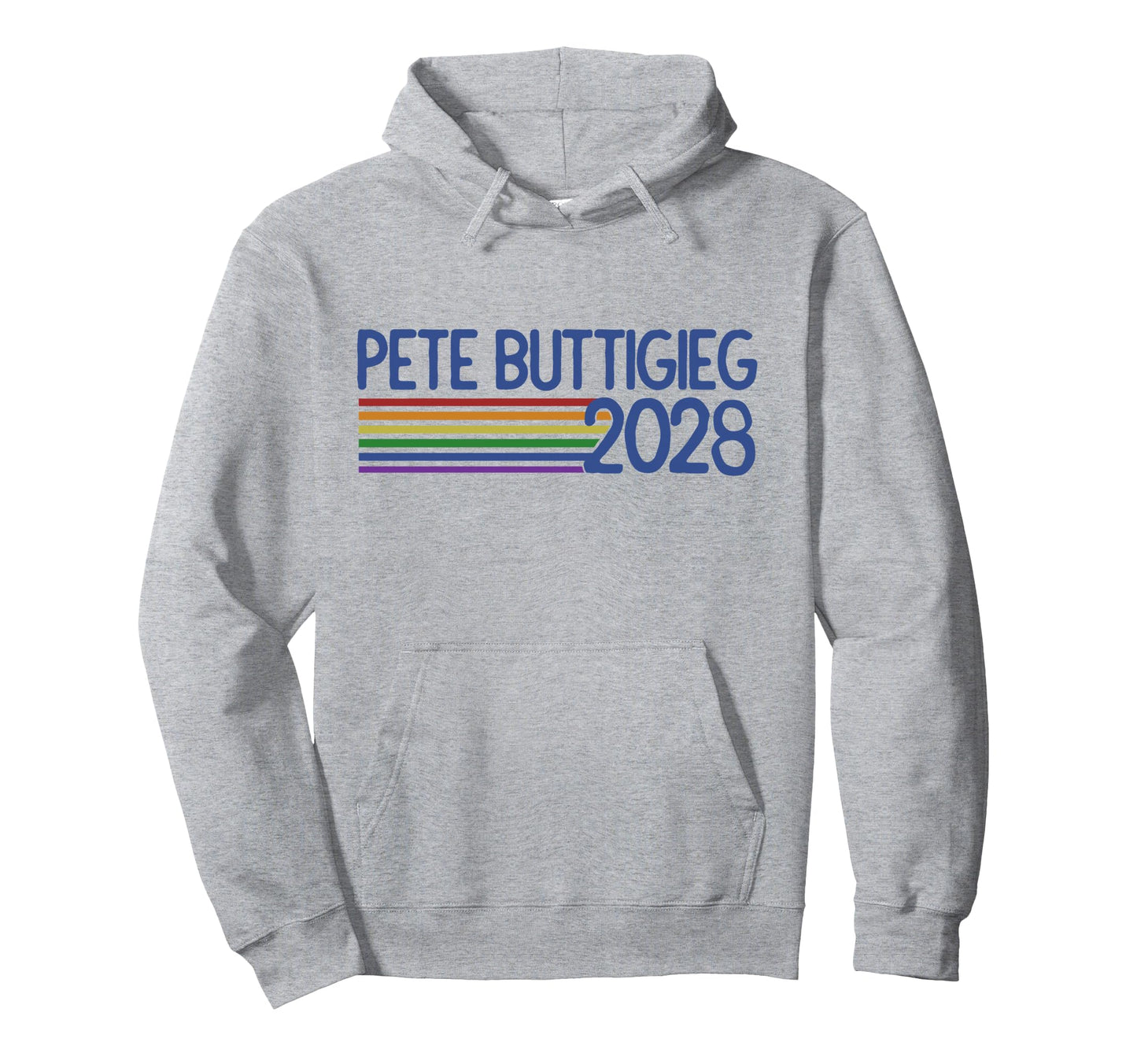 Pete Buttigieg 2028 Rainbow Mayor Hoodie - Streetwear Style for Adults - T-Shirt, Sweatshirt, Hoodie