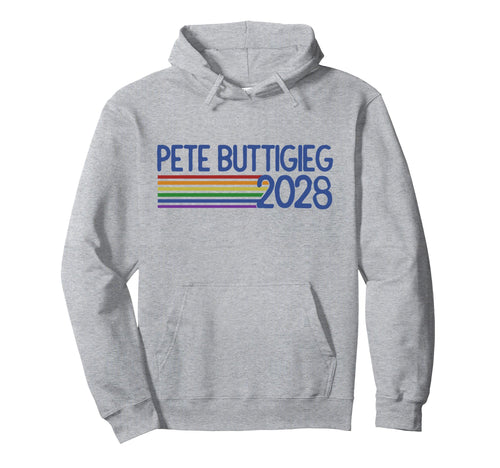 Pete Buttigieg 2028 Rainbow Mayor Hoodie - Streetwear Style for Adults - T-Shirt, Sweatshirt, Hoodie