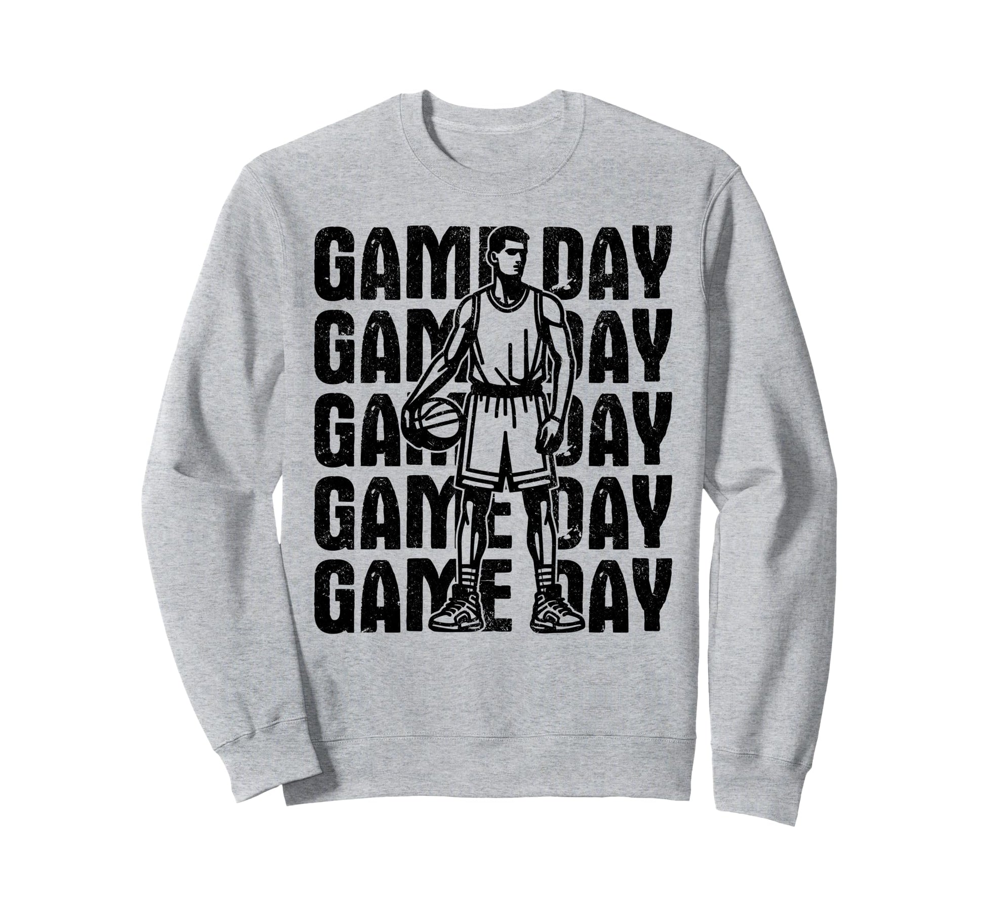 Game Day Basketball Sweatshirt - Casual Everyday Wear for Adults - T-Shirt, Sweatshirt, Hoodie