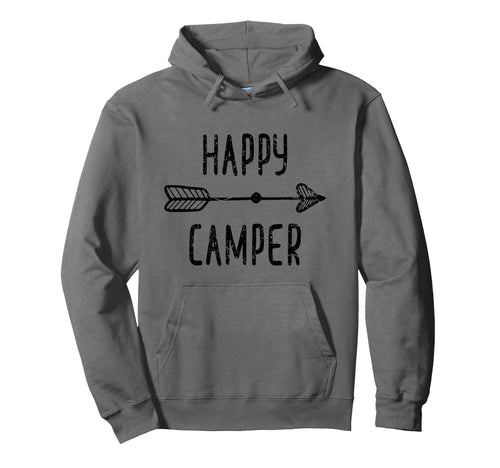 Arrow Happy Camper Camping Outfit Boho Hoodie - Aesthetic Graphic Men Women - T-Shirt, Sweatshirt, Hoodie