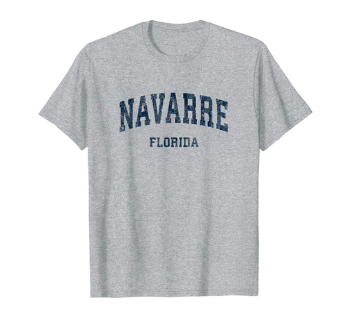 Navarre Florida Fl Varsity Sports Navy T-Shirt - Custom Art Print Unisex - T-Shirt, Sweatshirt, Hoodie