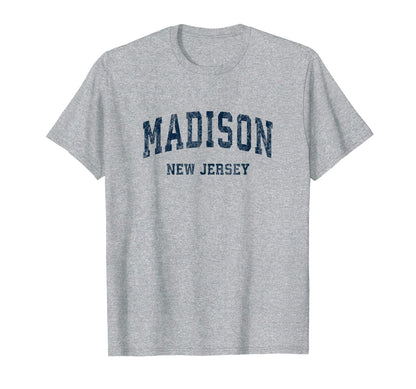 Madison New Jersey Nj Varsity Sports T-Shirt - Unique Graphic for Adults - T-Shirt, Sweatshirt, Hoodie