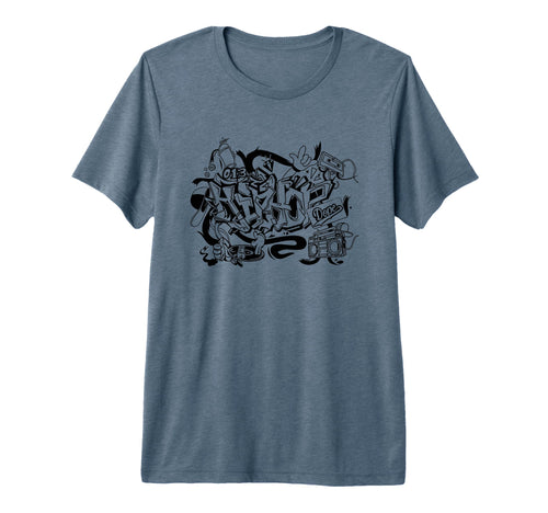 Rap Old School Hip Hop Graffiti T-Shirt - Casual Everyday Wear for Adults - T-Shirt, Sweatshirt, Hoodie
