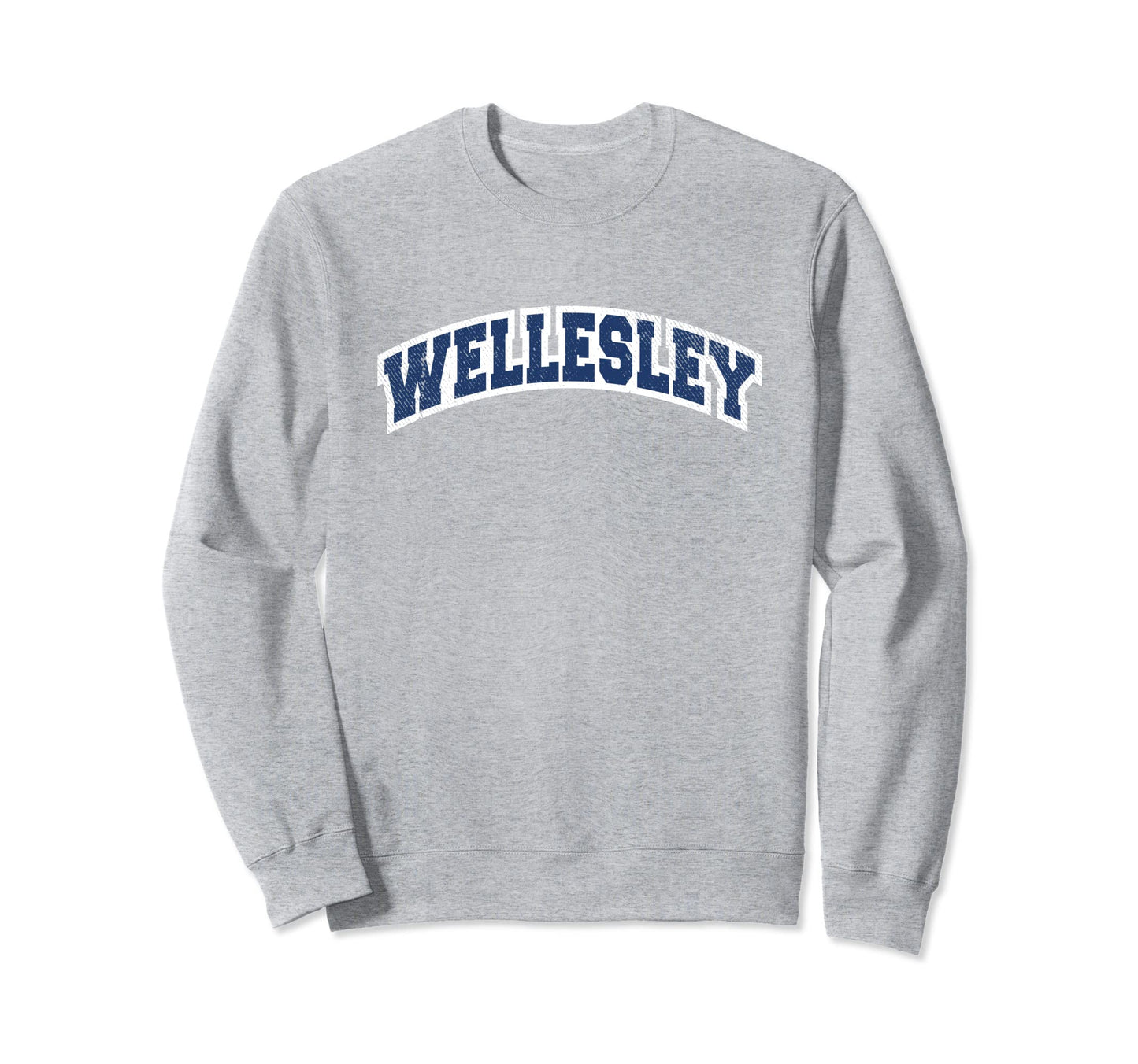 Wellesley Massachusetts Varsity Sweatshirt - Graphic Print for Adults - T-Shirt, Sweatshirt, Hoodie