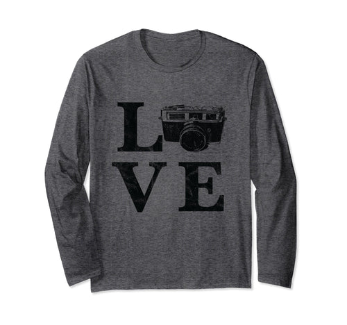 Love Film Camera Valentines Day Hipster T-Shirt - Unique Graphic Unisex - T-Shirt, Sweatshirt, Hoodie