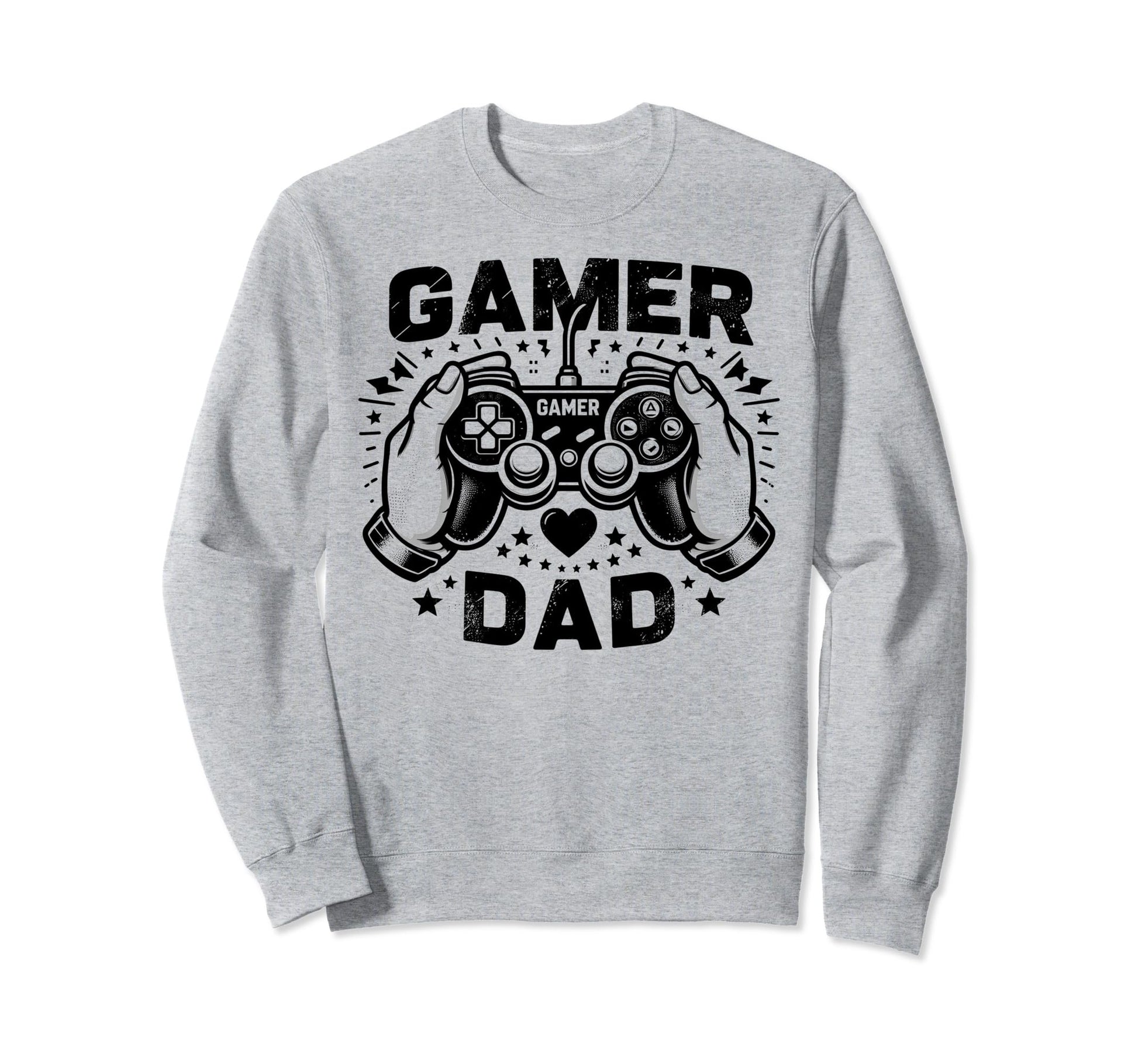 Gamer Dad Game Controller Gaming Sweatshirt - Custom Art Print for Adults - T-Shirt, Sweatshirt, Hoodie