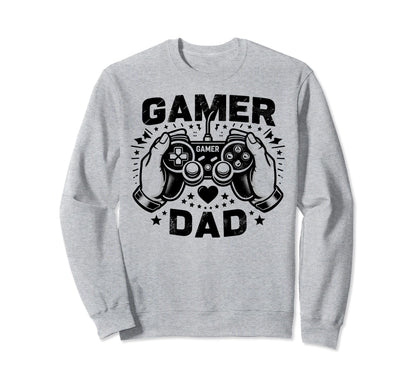 Gamer Dad Game Controller Gaming Sweatshirt - Custom Art Print for Adults - T-Shirt, Sweatshirt, Hoodie