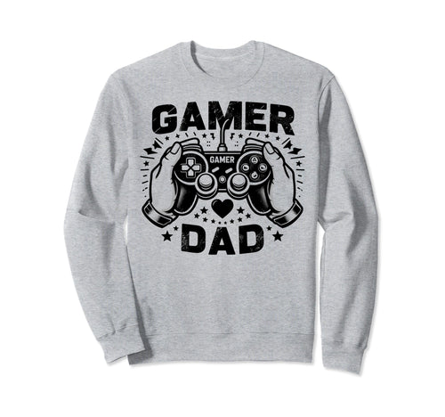 Gamer Dad Game Controller Gaming Sweatshirt - Custom Art Print for Adults - T-Shirt, Sweatshirt, Hoodie