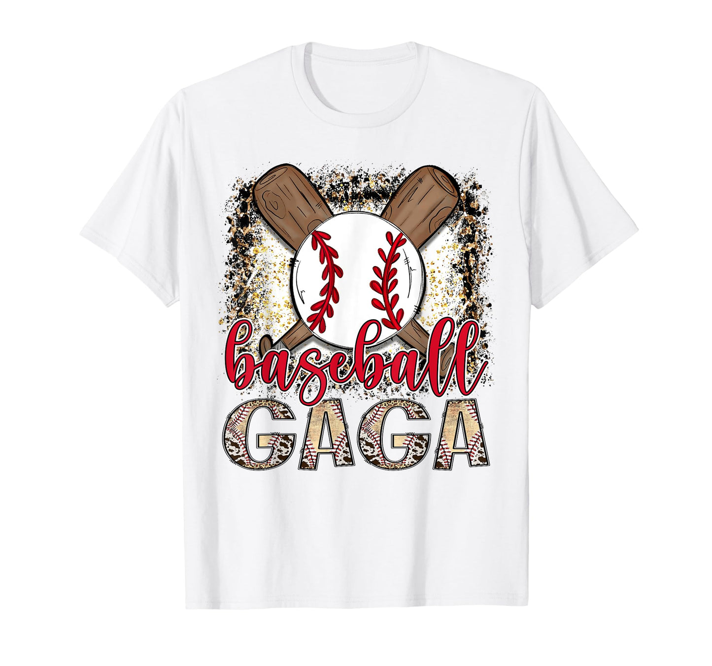 Baseball Gaga Leopard Proud Ball T-Shirt - Minimalist Print for Adults - T-Shirt, Sweatshirt, Hoodie