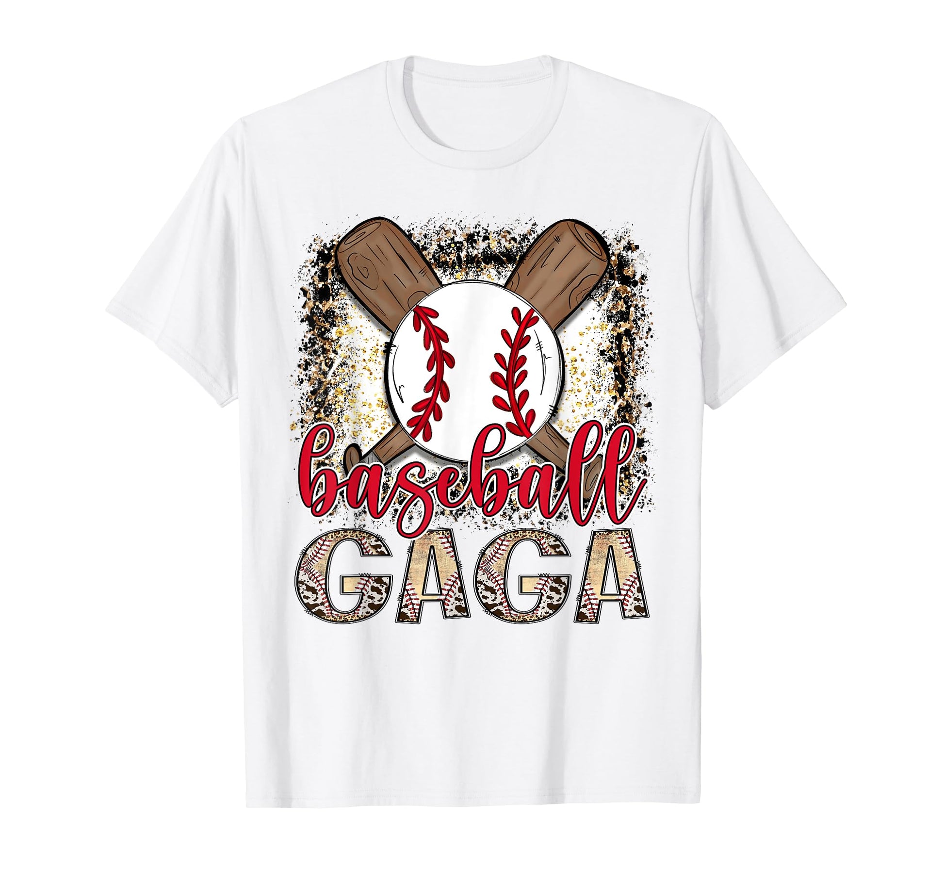 Baseball Gaga Leopard Proud Ball T-Shirt - Minimalist Print for Adults - T-Shirt, Sweatshirt, Hoodie
