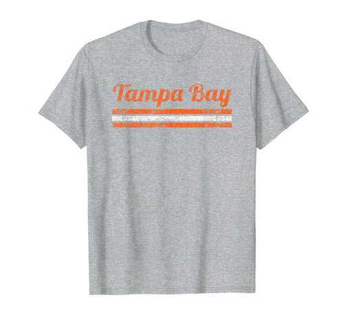 Tampa Bay Florida Weathered Stripe T-Shirt - Fun Novelty Design for Adults - T-Shirt, Sweatshirt, Hoodie