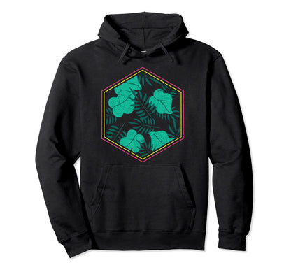 1990S Aesthetic Palm Tree Leaves 80S Hoodie - Aesthetic Graphic Men Women - T-Shirt, Sweatshirt, Hoodie