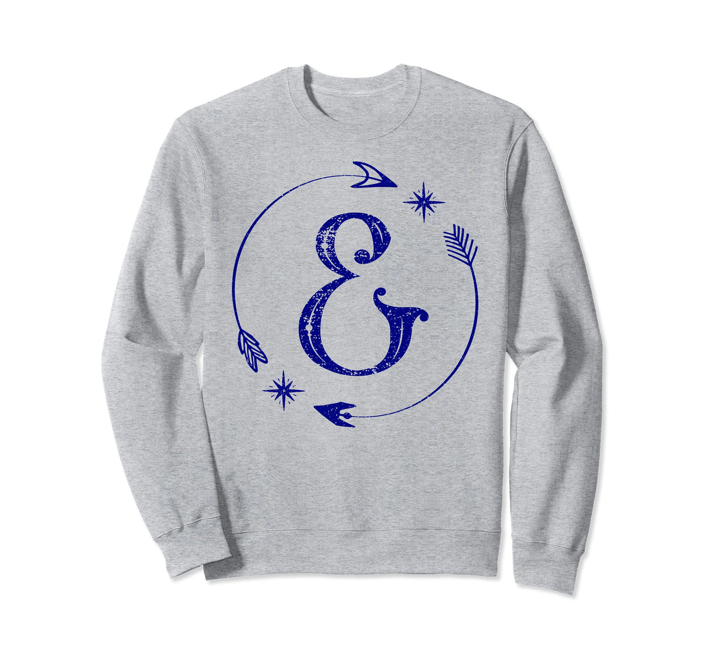 Initial E Monogram Boho Name Letter E5 Sweatshirt - Graphic Print Unisex - T-Shirt, Sweatshirt, Hoodie