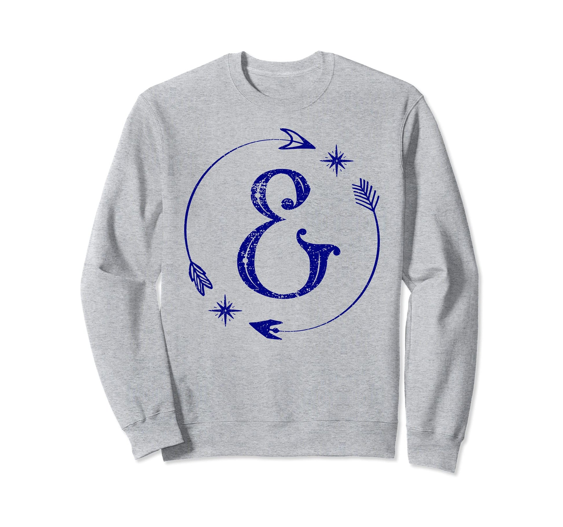 Initial E Monogram Boho Name Letter E5 Sweatshirt - Graphic Print Unisex - T-Shirt, Sweatshirt, Hoodie