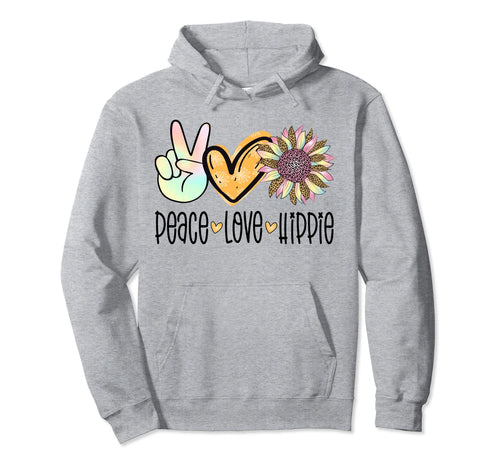 Peace Love Hippie Costume Tie Dye Hoodie - Streetwear Style for Adults - T-Shirt, Sweatshirt, Hoodie